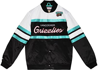 Mitchell & Ness NBA Special Script Heavyweight Satin Jacket - Vancouver Grizzlies - L