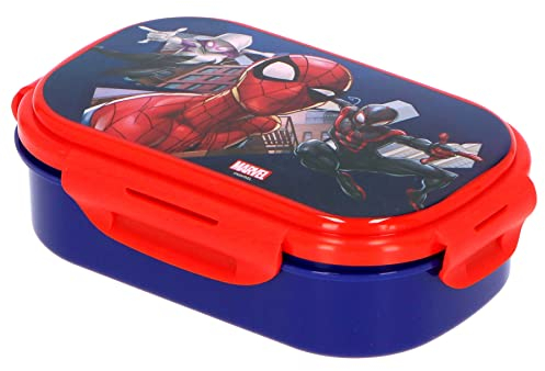 Spider-Man Avec cuillère, cuillère refermable (cuillère et fourchette en un), KL85887, Kids Licensing, multicolore (multicolore)