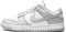 Nike Dunk Low Retro, Sneaker Uomo, White Grey Fog, 44.5 EU