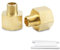 Bwintech 6 pz 1/2 Femmina a 1/4 Maschio BSP Filettatura In Ottone Boccola Esagonale Riduttore Connettore Per Tubo Collegamento Conversione