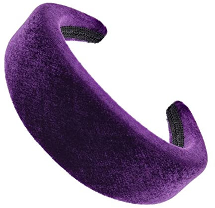 Topkids Accessories Velvet Padded Alice Headband Hairband Hair Band Head Band Women Girls 90s 80s 70s 60s Wedding Hen Party Bridal Festival Adult Wonderland Thick Wide (5cm Purple)