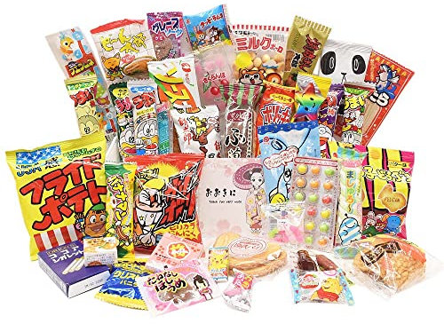 Assortiment de 40 bonbons japonais « MAIKO » DAGASHI - Bonbons japonais - Nourriture japonaise avec autocollant MAIKO Pio Big Bazar