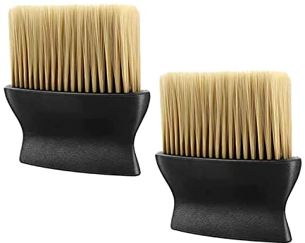 MEISO 2 Piezas Cepillo para Polvo Interior de Coche, Cepillo Detalle Coche Cerdas Suaves Mango Ensanchado para Salpicadero Rejillas de Ventilación Asientos de Cuero Teclado de Ordenador