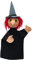 Handpuppe Puppe Handspielpuppe Plüschpuppe Märchenfigur Schwarze Hexe 35 cm, Mehrfarbig, für Kinder Jungen Mädchen, Ideal für Rollenspiel