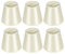 Alvinlite Moderne Lampenschirm Hängelampe Klein, Lampenschirme, 6er-Set, kleine Lichtabdeckungen, Glocken-Lampenschirme, zum Aufstecken, Beige, für Hängelampe Tischlampe Stehlampe Ersatz