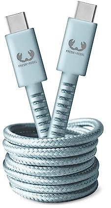 Fresh'n Rebel 00214983 Fabriq USB-C zu USB-C Kabel 2,0 m Dusky Blue geflochten