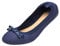 Roll Up Satin Ballet Flats - Foldable Pumps, Lightweight Casual Dolly Shoes, Ballerina Slippers - UK Size 5, Blue