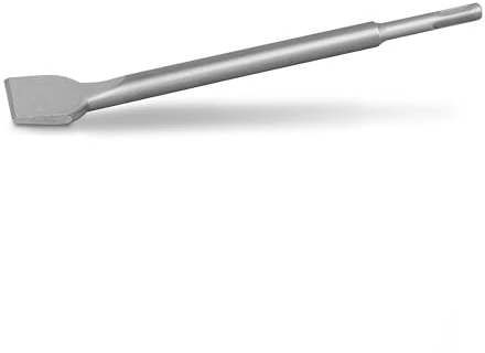 Fliesenmeißel SDS Plus 250mm*75mm abgewinkelt Flachmeißel zum Abtragen von Verputz E*tra Gehärtete Spitze optimierte Geometrie für Fliesen