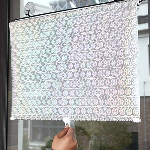 PIPRE Persianas Enrollables con Ventosas,Estor Enrollable Opaco con Protección Solar para Ventanas,Cortinas Enrollables Parasol Retráctiles, Cortinas con Aislamiento Térmico, 68 x 125cm