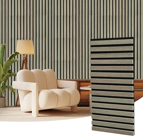 Alishomtll Acoustic Panel, Self-Adhesive, Pack of 8, 3D Acoustic Panels, 30 x 60 x 1.8 cm, High Density Polyester Acoustic Wall Panels, Sound Insulation Panel, Sound Absorber for Wall, Living Room,