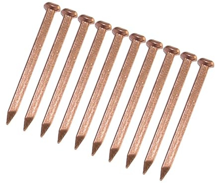 Folpus Kupfernägel, 10 Stück, praktisch, zuverlässig, leicht zu installieren, Schieferspikes, zum Abdecken von Möbeln, Booten, für Baumstümpfe, Bäume, 50MM