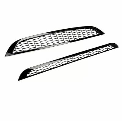 SXXJVES Kühlergrill Für Mini Für Cooper Für R50 Für R52 2 Stück Vordere Obere Und Untere Grills, Vordere Stoßstangenhaube, Wabengitter-Kühlergrillschutz, Zierabdeckung Nieren Kühlergrill