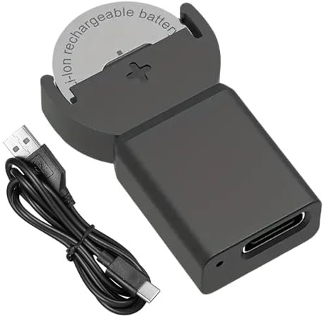 Chargeur de Batterie Bouton – Chargeur de Batterie USB pour Piles Bouton | Chargeur de Batterie Rechargeable - Piles Bouton USB Voyant LED Chargeur de Batterie | Chargeur de Batterie pour Chargeur de