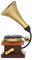 Mini-Retro-Grammophon, Puppenhaus-Phonograph 1/12 Mini-Kompakt-Vintage-Grammophon mit Schallplatte für Puppenhausmöbel, Perfekter Familienbegleiter für Kinderspiele