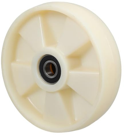 OKUMEYR Roue Pivotante En Nylon 200x50 Mm Avec Roulements à Billes Pour Transpalette Manuel, Rouleaux De Rechange Silencieux Pour Chariot à Palettes, Kit Robuste Compatible Entrepôts