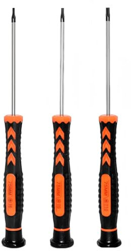 Jeu de tournevis Torx T6 T8 T10 TR8 TR10 Tournevis de sécurité Torx compatible avec Xbox Series S X PS4 PS5 Kit de réparation