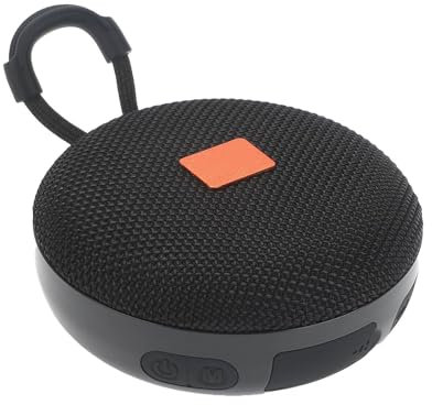 Creat.ive, mini altoparlante portatile Bluet.ooth per esterni, lettore MP3 con slot per schede e accoppiamento T.W.S per audio stereo AjD81 (nero, 12 x 8 x 12 cm)