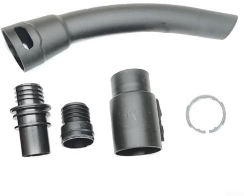 Marchfunny Vacuum Cleaner Hose Connector Set For Karcher WD1 WD2 WD3 WD4 WD5 WD6, 4-Piece Accessory Kit, 35mm Diameter Black