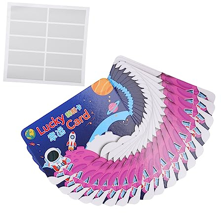 MAGICLULU 100Stücke Rubbelkarten mit Cartoon-motiven für Festlichkeiten Wunschkarten für Partys Hochzeiten und Geburtstagsfeiern Einfach für Belohnungssysteme