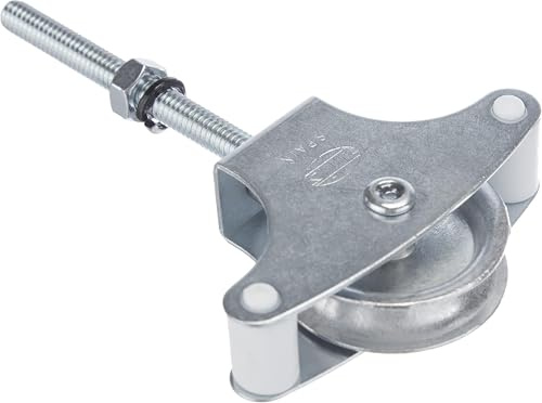 Amig - Puleggia con Ruota Metallica per Stendibiancheria | Realizzata in Acciaio | Ruota Metallica da 39mm | Include Vite di Fissaggio e Guide | Puleggia Stendibiancheria Sicura (Confezione da 6)
