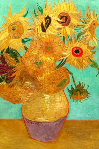 PASSWORD BOOK Vincent Van Gogh Vase with Twelve Sunflowers: A-Z Alphabetical Tabs, Keep Track of Usernames, Passwords, Web Addresses, Internet Password Organizer, Logbook, 6 x 9 inches