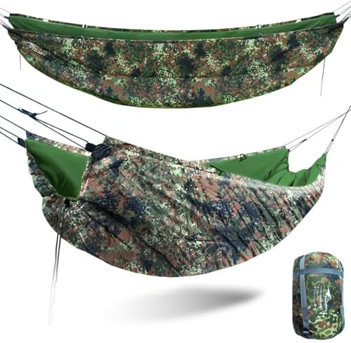 Travel Bird Hängematte Underquilt, Underblanket für Camping Hängematte, Warme Isolierung, Ultraleichte 4 Jahreszeiten Unterdecke für Hängematten, Tragbar zum Camping, Wandern, Rucksackreisen
