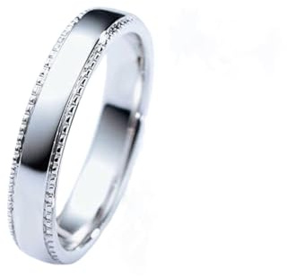 Ayoiow Vorsteckring Weißgold 585, Vorsteckring 585 Größe 66 (21.0)| 14K Weißgold | Trendiger Modeschmuck für Jahrestag