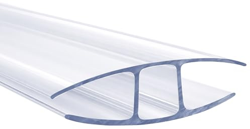 Floordirekt Hohlkammerplatte - Stegplatten Doppelstegplatten aus Polycarbonat - für Garten, Gewächshaus & Modellbau - witterungsbeständig & lichtdurchlässig - 60,5 x 121 cm (Verbinder: 10 mm)