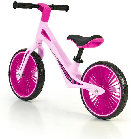 FEBER Balance Bike, Fahrrad ohne Sportpedale, ultraleichte Struktur, verbessert die Koordination und das Gleichgewicht, Gummigriffe mit verstellbarem ergonomischem Sattel, ab 2 Jahren, berühmt