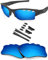 BlazerBuck Anti-salz Polarisierte Ersatzgläser für Oakley Flak Jacket XLJ - Entlüftet Eisblau