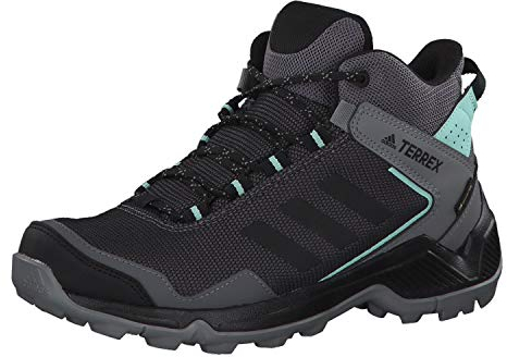 adidas Damen Terrex Eastrail Mid GTX Walking Shoe, Grey/Core Black/Clear Mint, 38 2/3 EU
