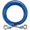 Vetrineinrete® Fune di Traino con Corda in Acciaio 10 mm x 4 m Gancio per trainare Veicoli 2 moschettoni e Paio di Guanti rimorchio con Ganci 92278 M22