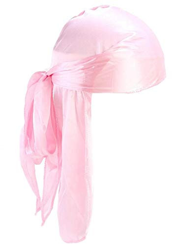 Aisoway Unisex Deluxe Silky Durag Extra-Long-Tail Headwraps Pirate Cap Turban Mütze Hut-Kopf-Verpackung Für Männer Frauen