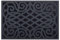 Nicoman Rubber Door Mat, Non-Slip Heavy Duty Doormat Sheltered Indoor Anti-Fatigue Easy Boot Scraper Eco-Friendly Victorian Style Indoor Entrance Mat Watertight - (Grey, Large, 91 x 61cm)