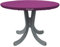 Planesium Premium Abdeckplane Gartentisch rund Abdeckhaube runder Tisch Abdeckung Schutzhülle Garnitur Gartenmöbelset Reißfest Atmungsaktiv Wasserdicht Ø 110cm x 30cm Bordeaux