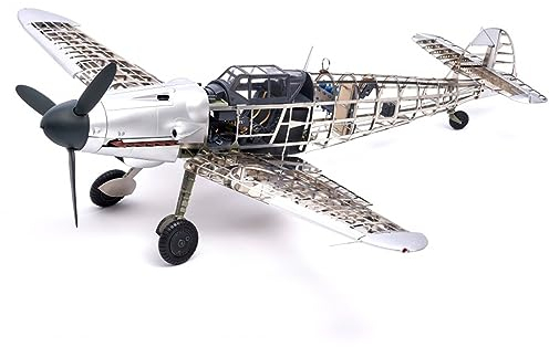 Artesanía Latina 20356. Flugzeugmodell aus Metall und Photogravur Deutsche Kampfjet Messerschmitt BF109G Maßstab 1:16. Modellbausatz zum Bauen