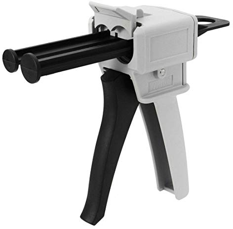 Powertool Pistolet à colle époxy AB 50 ml Applicateur universel à deux composants pour colle Ab mixte 1:1/2:1