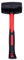 Toolzone Rubber Mallet, 32oz, Red and Black, Fibreglass Handle