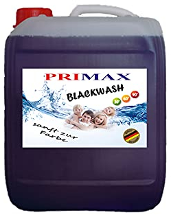Primax Flüssigwaschmittel Universal Gel - 10 Liter Spar-Packung Familienpackung, extra stark für schwarze Wäsche BlackWash