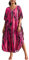 L-Peach Femmes Boho Kimono Longue Chemise de Nuit surdimensionné vêtements de détente Robes de Plage Couverture Robe Sarong