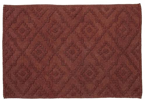 Sealskin Aztec Badteppich 60x90 cm Baumwolle Dunkelrosa