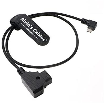 Motor-Stromkabel für Tilta-Nucleus-Nano Micro-USB rechtwinklig auf D-Tap Alvin's Cables