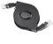 AYNEFY Patchkabel Aufrollbar, 1m/2m Verstellbares Einziehbares CAT6 RJ45 LAN-Netzwerkkabel für die Verbindung zwischen Computer und Routern, Switches, Moedm(2 Meter)