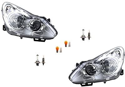 Johns, passend für Opel Corsa Scheinwerfer D 07/06-12/10 + Leuchtmit. Set links, rechts