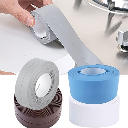 Weichsockelleiste 18mmx18mm Sockelleiste selbstklebende Weichsockelleiste aus PVC in vielen Farben flexible Weich Sockelleiste für Küche und Badezimmer (Grau 25M)