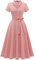 Wedtrend Cocktailkleid Damen Elegant 50er Jahre Kleid Damen 50er Vintage Retro Rockabilly Swing Cocktailkleid Abendkleid Festlich Elegant WTP30001 Blush S