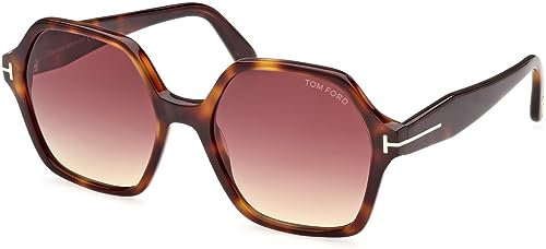 Tom Ford Sonnenbrille FT 1032 Romy 53Z Shiny Blonde Havana, t Logo/Gradient Ro, Shiny Blonde Havana, T Logo/Gradient Rose Linse, 56/19/140, Glänzendes blondes Havanna, T-Logo/Farbverlaufsrose,