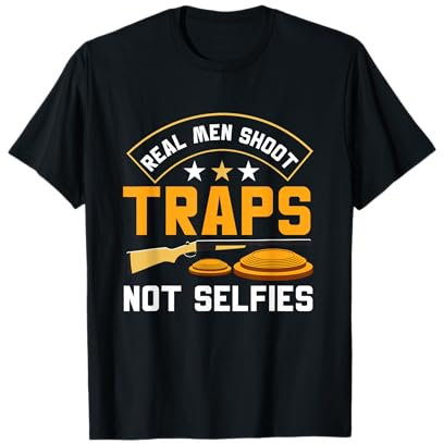 Echte Männer schießen Trap nicht Selfies Trap-Schießen T-Shirt