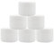 6Pcs 250ml/8.5oz White Cosmetic Jars Empty Refillable Plastic Storage Container Jar with Inner Liners and Dome Lid for Makeup Cream Lotion Lip Balm Salve Body Butter