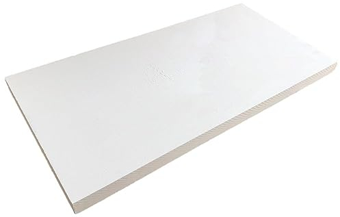 Feuerfest 123 - Brandschutzplatte [500x610x20 mm | Klasse A1] - Dämmung Verkleidung Öfen & Kamine - Kalziumsilikatplatte Dämmplatte niedrige Wärmeleitfähigkeit - 1.000 °C hitzebeständig